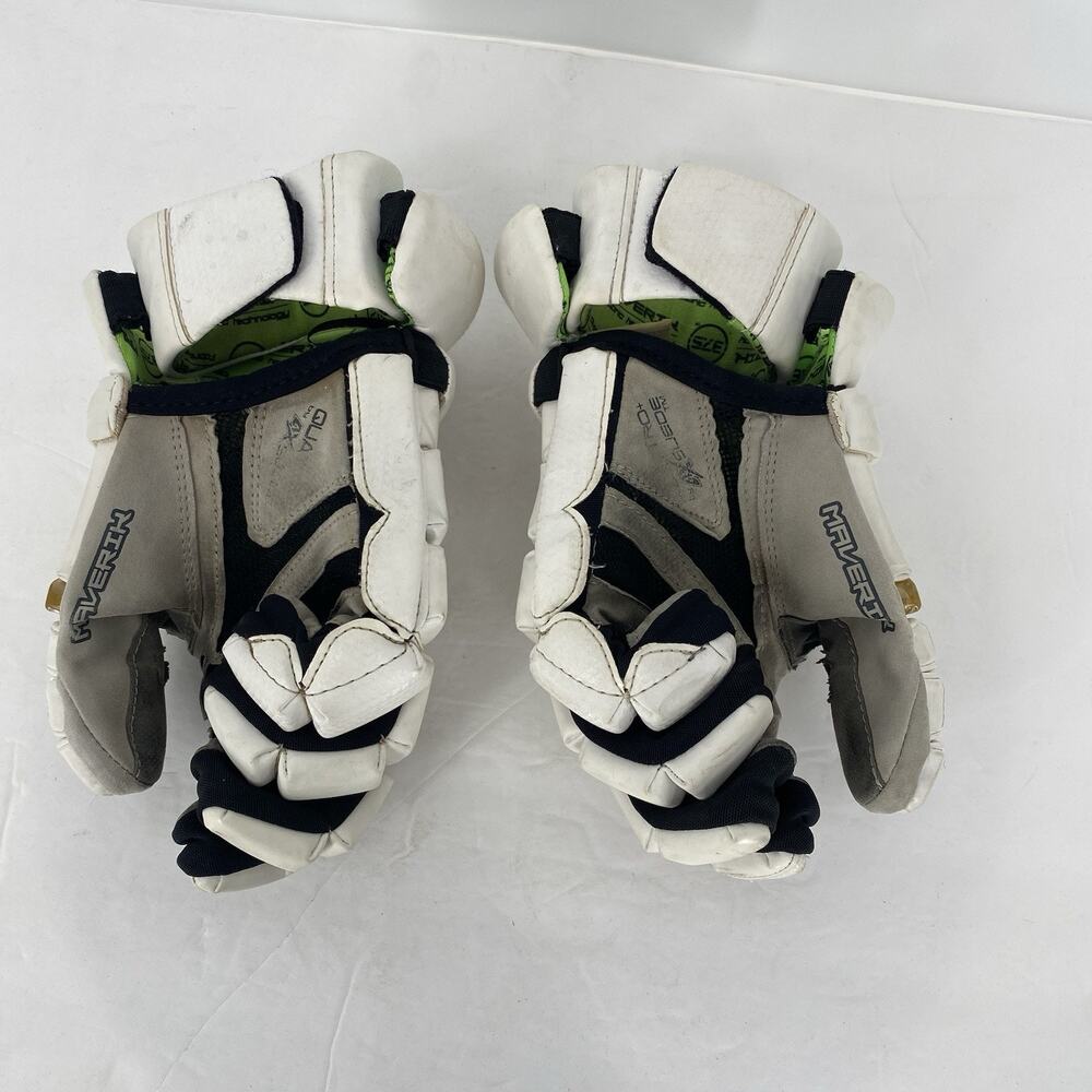 Maverick M4 375 Large 13” Lacrosse Gloves White - Picture 3 of 11